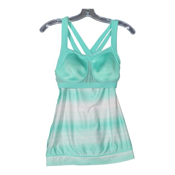 Athleta Stride Crunch And Punch Tank Top Mint Green Women's Size Small - Picture 4 of 15